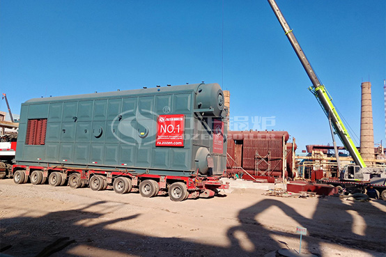 出口烏茲別克斯坦化工行業90噸SZS系列燃氣蒸汽鍋爐項目