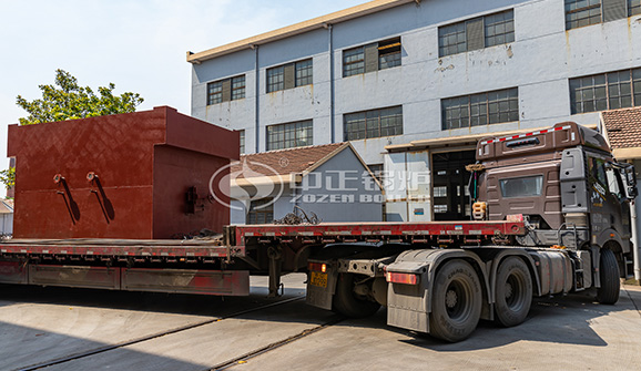 泉發染整15噸SZL系列生物質鏈條爐排蒸汽鍋爐項目